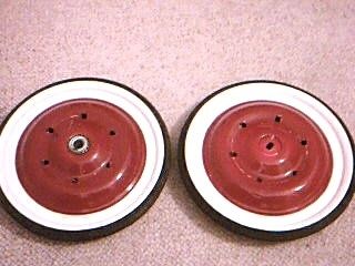 Pedal Car Parts Gearbox Set of Two New Wheels and Tires