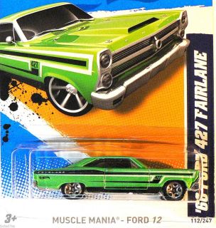 Hot Wheels 2012 Muscle Mania Ford 66 Ford 427 Fairlane J Case