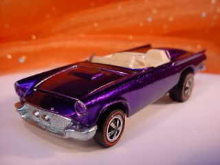 Hot Wheels 1968 Classic 57 Bird Purple White Int Redline Car Diecast