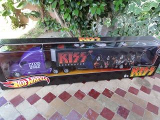 HOT WHEELS KISS Tour Haulers Rock Music Heavy Metal Semi Truck 1 64