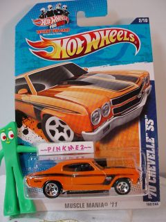 Win Muscle Mania 70 Chevelle SS 102★NEW Orange★hot Wheels