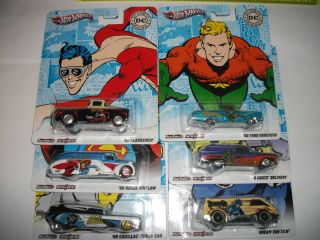 2012 Hot Wheels DC Comics Originals 6 Car Set