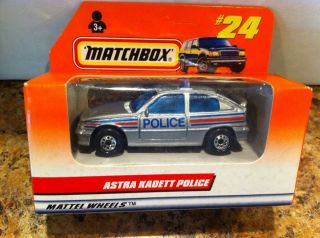 Matchbox Car 24 Mattel Wheels Astra Kadett Police 33508 1997