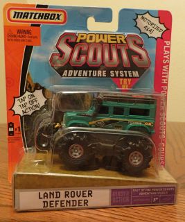 MB Green LAND ROVER 4X4 Defender RARE Power Scouts MBX Blaster Wheels