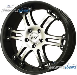 FX or 9 5x127 5x5 18mm Matte Black Wheels Rims inch 17