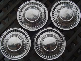 1961 Ford Galaxie Fairlane Hubcaps Wheel Covers Antique Vintage