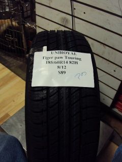 Uniroyal Tiger Paw Touring 185 60R14 82H Brand New Tire