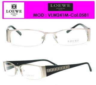  LOEWE Eyeglasses VLW241M Col 0581 HALF RIM BLACK Acetate COMBI Frame