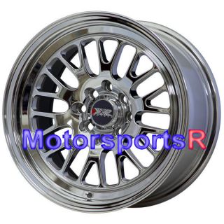 15 15x8 XXR 531 Platinum Wheels Rims Deep Dish 4x100 Stance 01 Acura