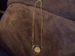 FOUND WHILE METAL DETECTING 1892 INDIAN HEAD PENNIE NECKLACE NO