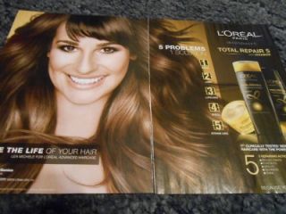 2pg New Lea Michele Glee Loreal Ad clipping N