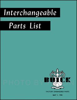Buick Olds Parts Interchange Book 1934 1935 1936 1937 1938 1939 1940