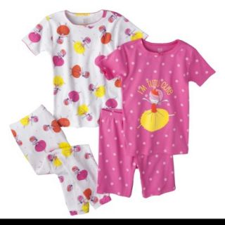 Just One You Made by Carters Infant Toddler Girls 4 Piece Short Sleeve Monkey