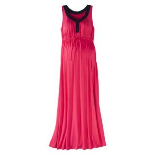 Liz Lange for Target Maternity Sleeveless Colorblock Maxi Dress   Pink/Navy XS