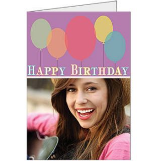Happy Birthday Balloons Giant Greeting Card