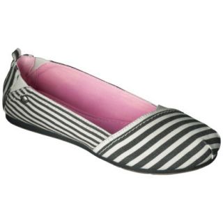 Womens Mad Love Lynnae Striped Loafer   Black 8