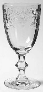 Hawkes Barclay Water Goblet   Stem #7330, Cut