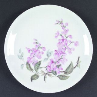 Heinrich   H&C Wisteria Dinner Plate, Fine China Dinnerware   Pink Wisteria On S