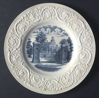 Wedgwood Randolph Macon WomanS College Blue Dinner Plate, Fine China Dinnerware