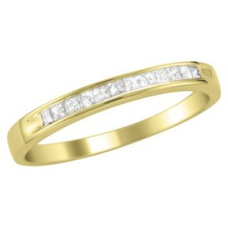 1/4 CT.T.W. Ring Band 14K Yellow Gold   Size 6