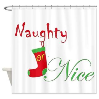  Naughty or Nice .png Shower Curtain  Use code FREECART at Checkout