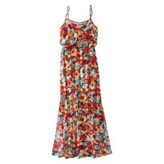Mossimo Supply Co. Juniors Chiffon Maxi Dress   Multi Floral XL(15 17)