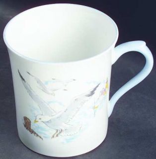 Rosina Queens Seagull (Smooth) Mug, Fine China Dinnerware   Seagull Over Town, S