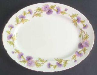 Paragon Highland Queen 13 Oval Serving Platter, Fine China Dinnerware   Purple