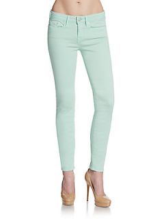 Colored Skinny Ankle Jeans   Light Mint