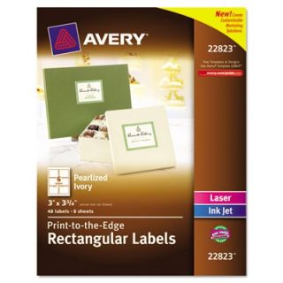 Avery Labels: Rectangle Easy Peel Labels, 3 x 3 3/4, Pearl (22823)