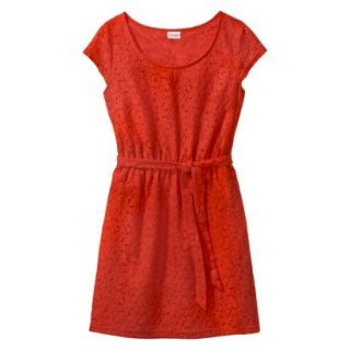 Merona Womens Lace Sheath Dress   Orange Zing   XS