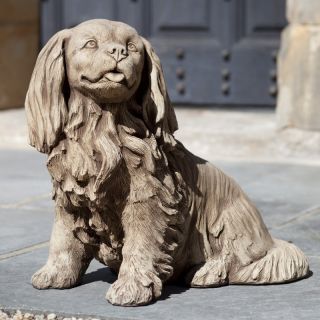 Campania International Charlie The Pup Cast Stone Garden Statue   A 389 AL