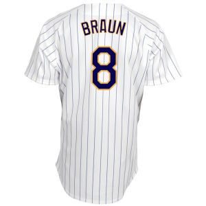 Milwaukee Brewers Brian Braun Majestic MLB 6703 Womens Jersey