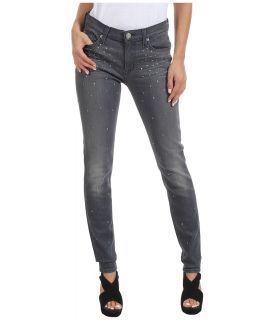 Hudson Nico Mid Rise Super Skinny in Alloy Studded Ombre Womens Jeans (Blue)