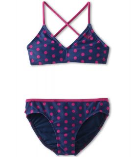Roxy Kids Criss Cross Tri Set Girls Swimwear Sets (Purple)