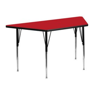 FlashFurniture Trapezoid Activity Table XU A2448 TRAP  Finish: Red