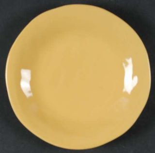 222 Fifth (PTS) Milano Yellow Salad Plate, Fine China Dinnerware   All Yellow,Un
