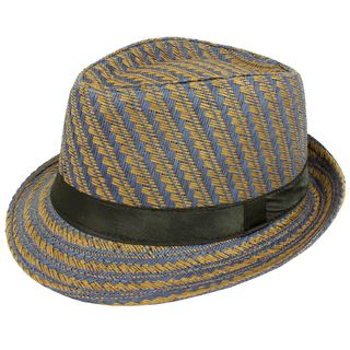 Faddism Mens Brown And Navy Patterned Fedora Hat (Brown, navyMaterial 65 percent polyester/ 35 percent cottonSize 57 58cmBrand FaddismFit One Size Fits MostStyle Fedora 57 58cmBrand FaddismFit One Size Fits MostStyle Fedora 65 percent polyester/ 3