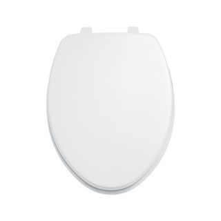 American Standard White Elongated Toilet Seat (WhiteDimensions: 2 inches high x 14 inches wide x 18.5 inches deep Shape: Elongated )