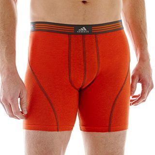 Adidas 2 pk. Stretch Cotton Boxer Briefs, Orange, Mens