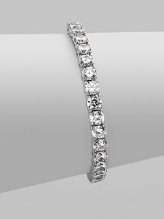 Adriana Orsini Sterling Silver Tennis Bracelet   Clear