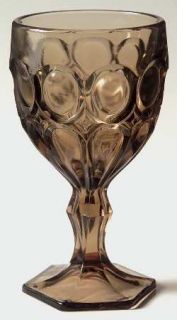 Fostoria Moonstone Taupe (Brown) Wine Glass   Stem #2882, Taupe,  Heavy Pressed