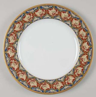 Christian Dior Tabriz Dinner Plate, Fine China Dinnerware   Tan Leaves & Flowers