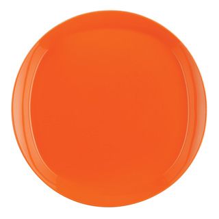 Rachael Ray Round And Square 4 piece Tangerine Dinner Plate Dinnerware Set