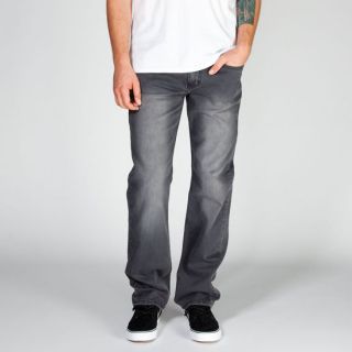 New York Mens Slim Straight Jeans Grey Overdye In Sizes 34X32, 28X30, 33X30