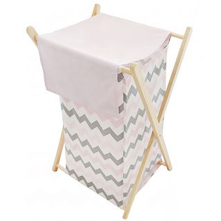 My Baby Sam Chevron Baby In Pink Hamper (Pink/greyCoordinates with Chevron Baby in Pink crib beddingWooden frame100 percent cottonDimensions: 17 inches wide x 14 inches deep x 24 inches tallCare instructions: Machine washableThe digital images we display 