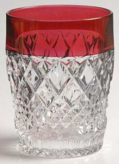 Christopher Stuart Regency Ruby Old Fashioned   Clear, Cut, Thick Ruby Band