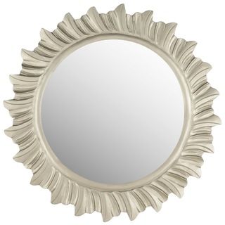 Safavieh By The Sea Burst Pewter Mirror (Pewter Materials: MDF and glassFinish: Pewter Dimensions: 29 inches high x 29 inches wide x 0.79 inches deepMirror Only Dimensions: 20 inches diameterThis product will ship to you in 1 box.Furniture arrives fully a