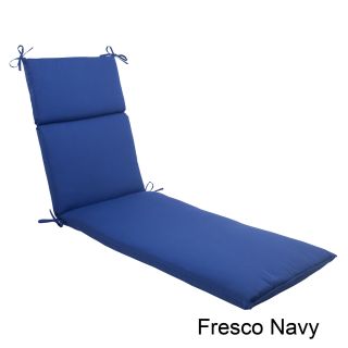 Pillow Perfect Fresco Polyester Outdoor Chaise Lounge Cushion (Black, navyMaterials: 100 percent spun polyesterFill: 100 percent polyester fiberClosure: Sewn seamWeather resistant: YesUV protection Care instructions: Spot clean/hand wash with mild deterge