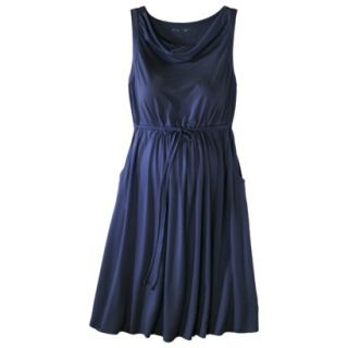 Liz Lange for Target Maternity Sleeveless Draped Dress   Blue S